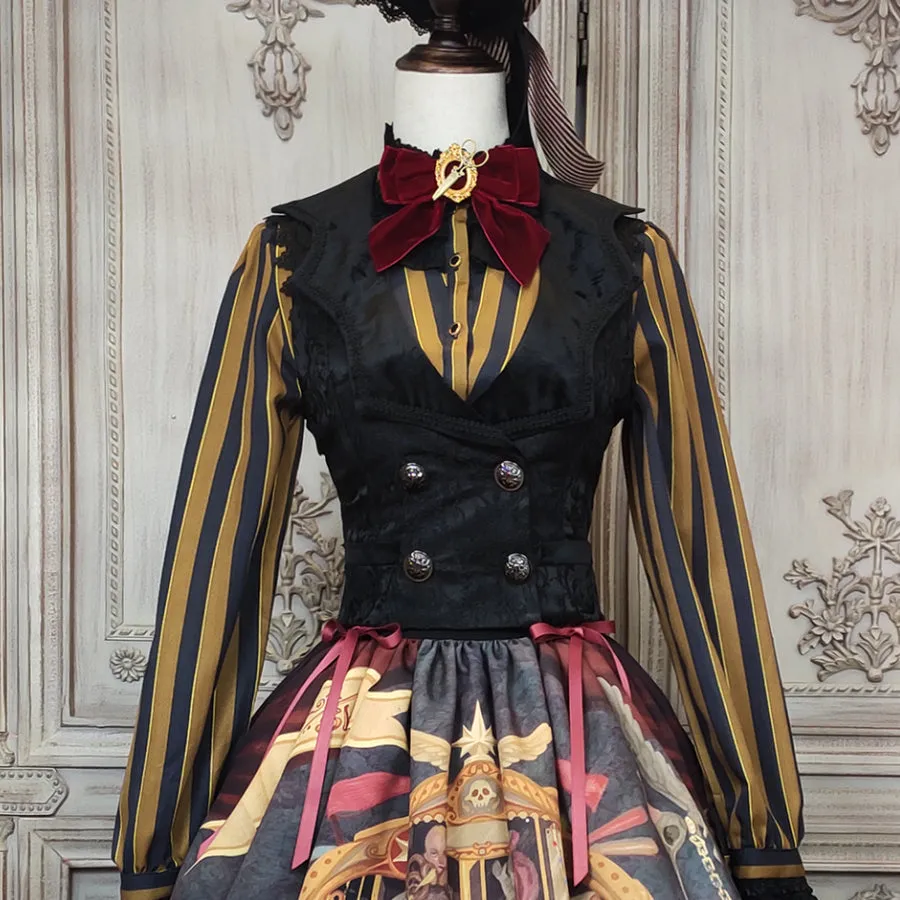 Vintage Slim Lolita Double-breasted Vest