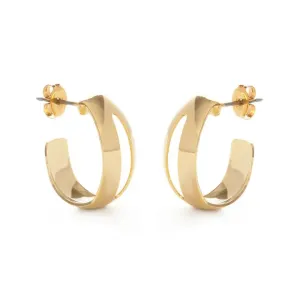 Vintage Style Cut-Out Hoop Earrings*