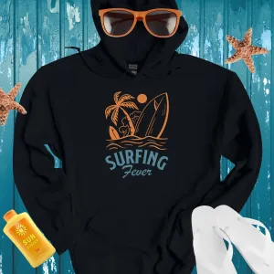Vintage Surfing Fever Hoodie With Retro Beach Vibes
