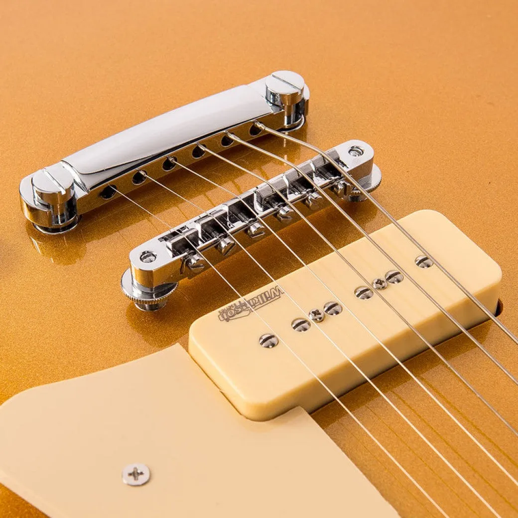 VINTAGE V100 REISSUED ELECTRIC GUITAR ~ GOLD TOP