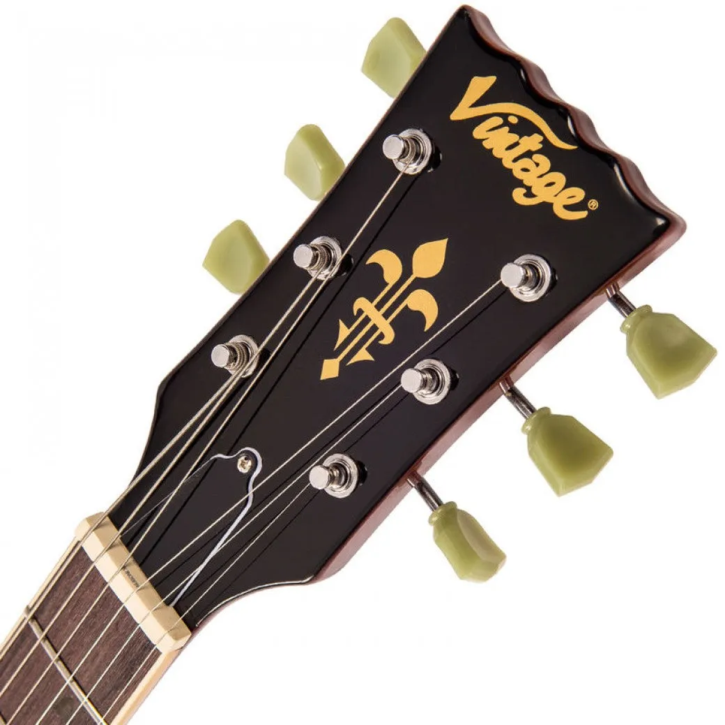 VINTAGE V100 REISSUED ELECTRIC GUITAR ~ GOLD TOP