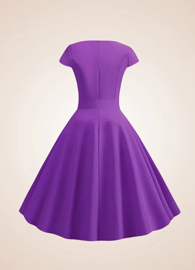 Violet Bowknot Summer Dress