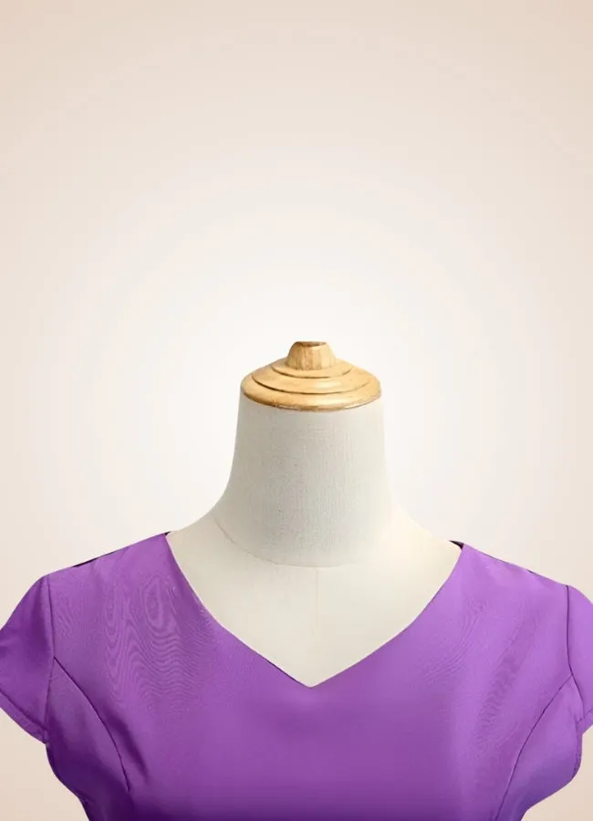 Violet Bowknot Summer Dress