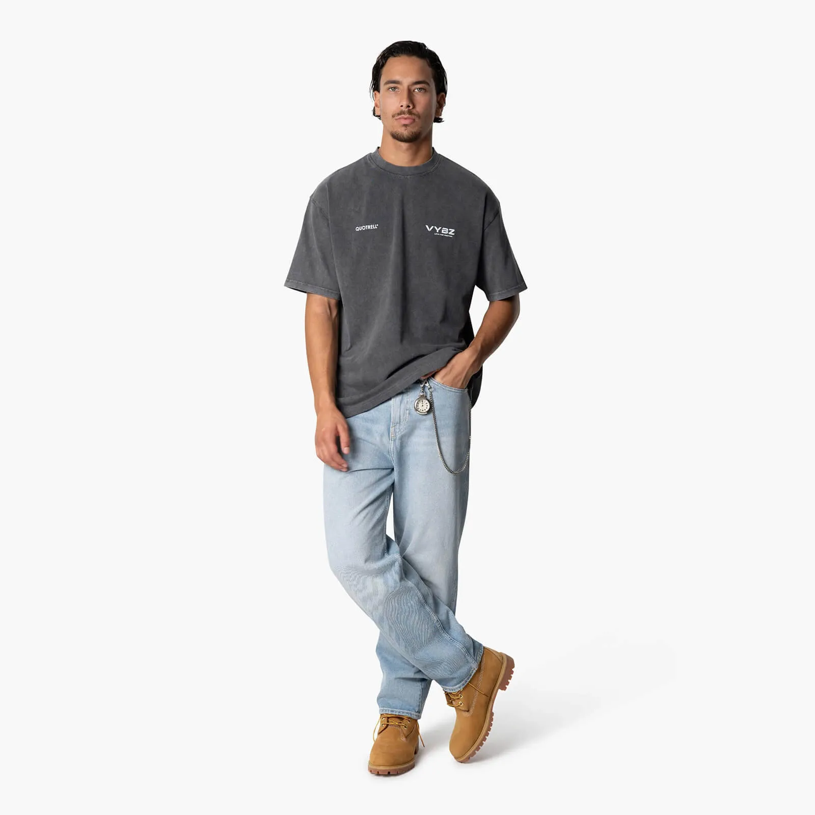 VYBZ X QUOTRELL 2024 TEE | ACID GREY