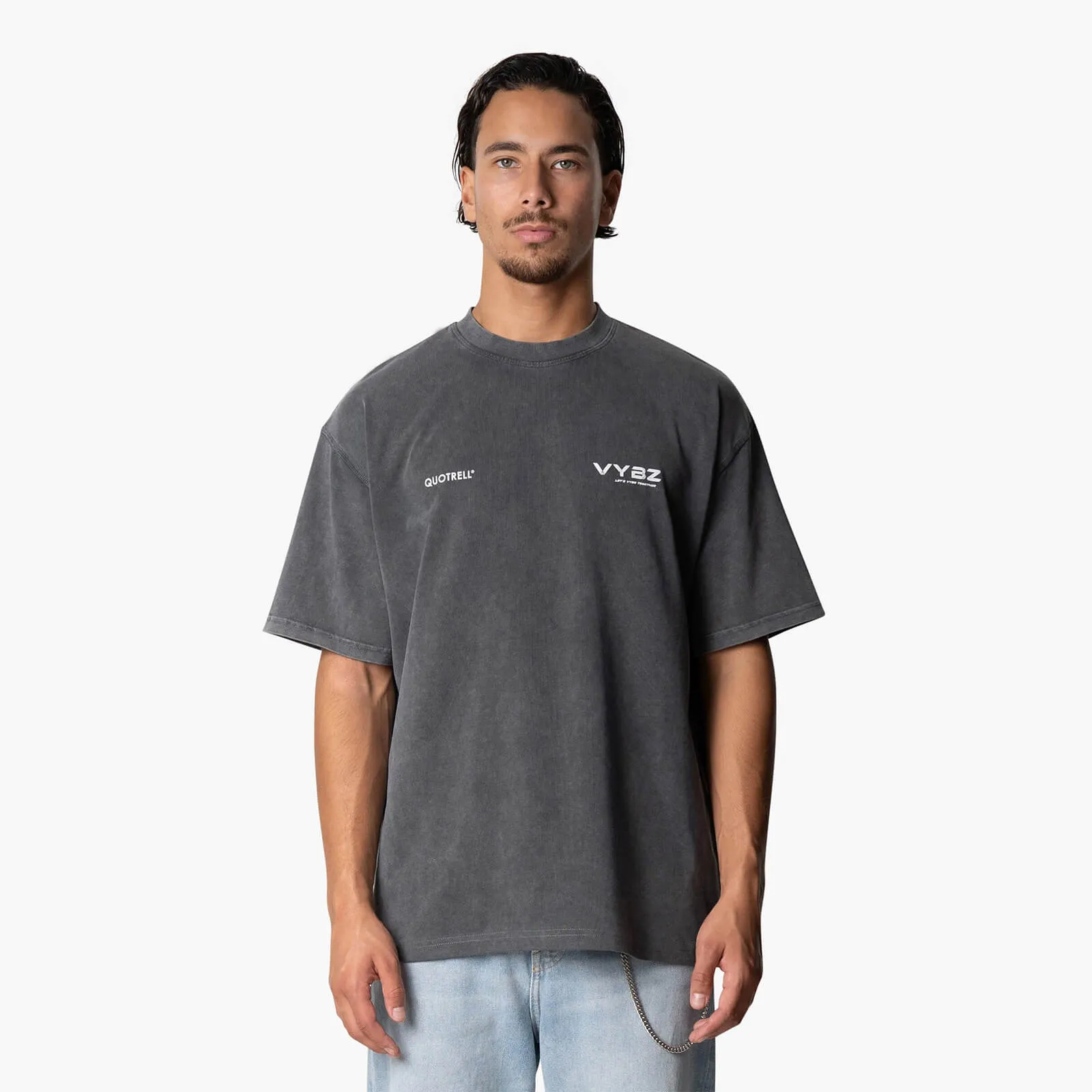 VYBZ X QUOTRELL 2024 TEE | ACID GREY