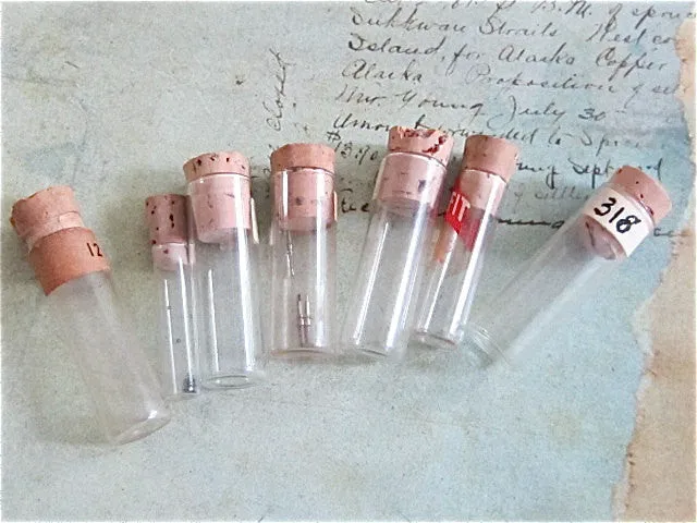 Watch Vials - Glass bottles-  Vintage - m45