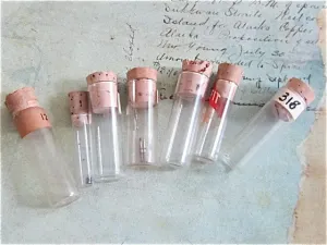 Watch Vials - Glass bottles-  Vintage - m45