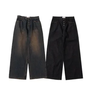 Wave classic denim pants
