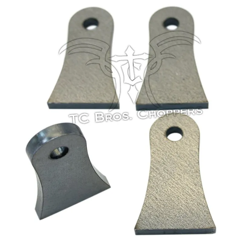 Weld On Steel Mounting Tabs Vintage Style 7 by TC Bros