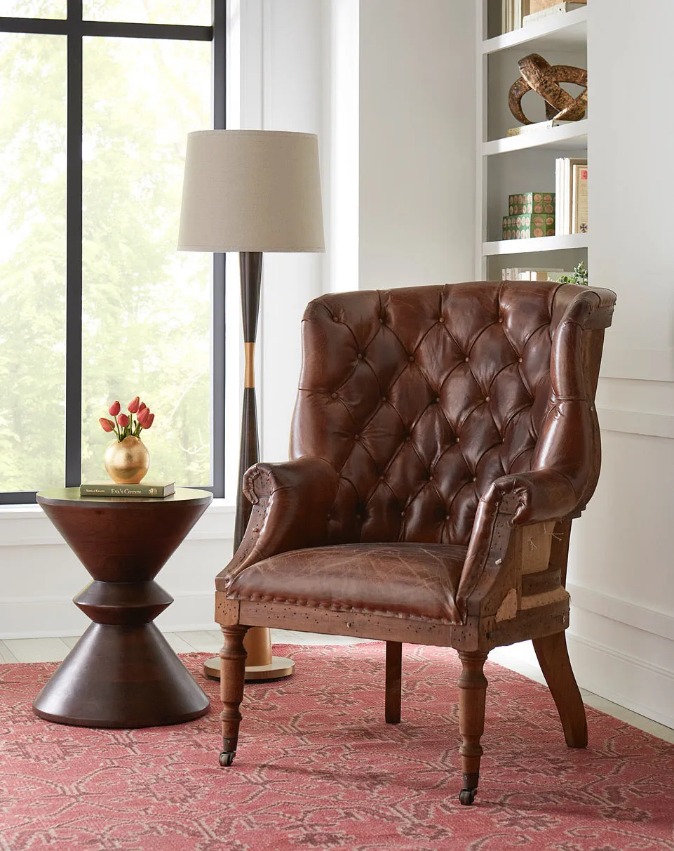Welsch Cigar Leather Deconstructed Chair