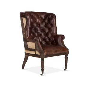 Welsch Cigar Leather Deconstructed Chair