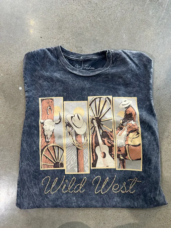 Wild West Mineral Wash Tee