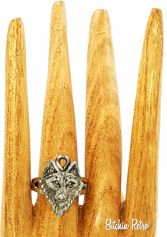 Wolf Ring With Game of Thrones Theme Halloween Costume Jewelry