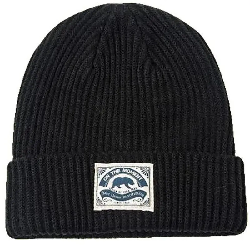 Women Skullies Beanies Ear Protection Knit Hats Printed Black Fashion Streetwear Hip Hop Beanie Caps Autumn Winter Warm Men's Skullid Hats
