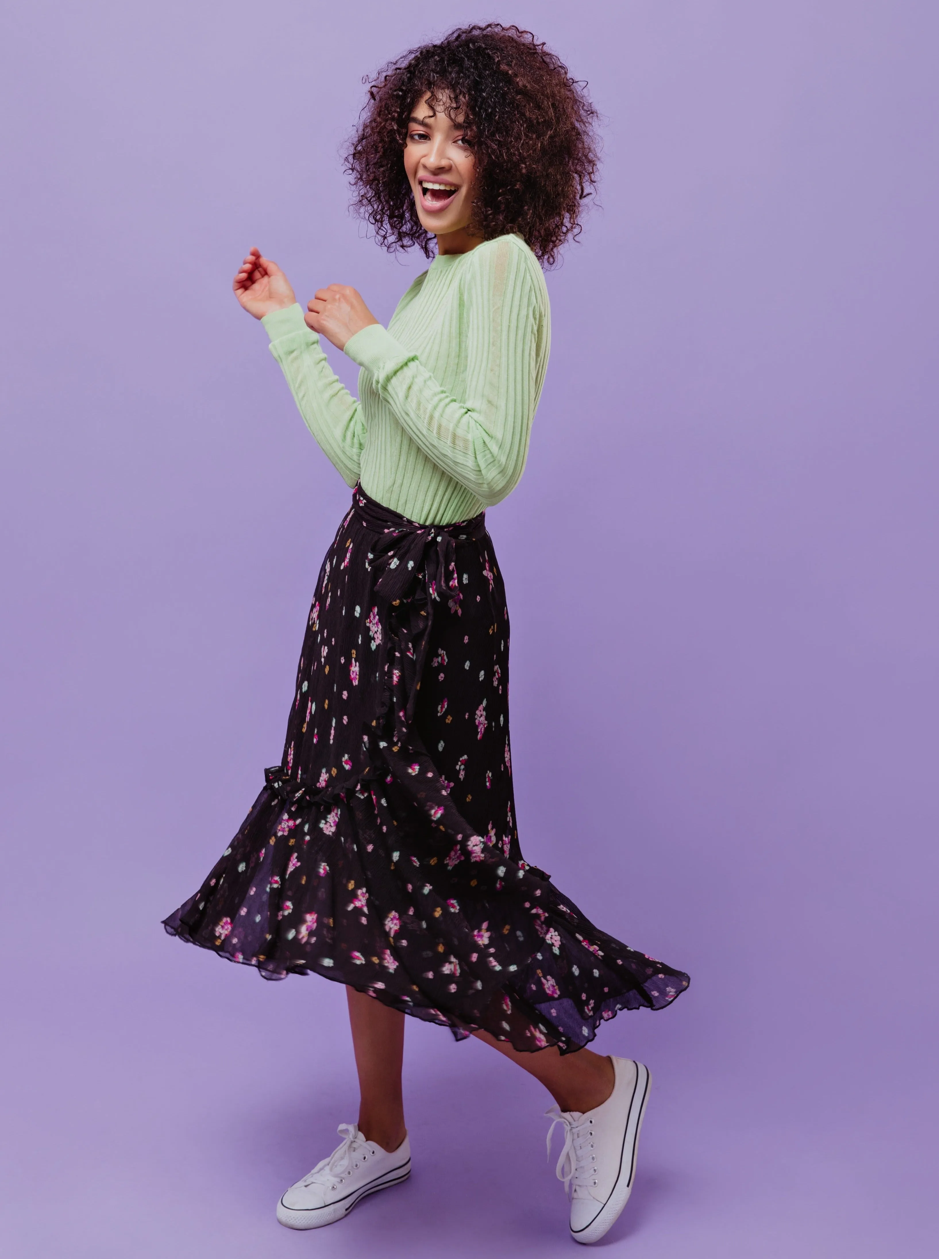 Women's Boho Flower Skirt
