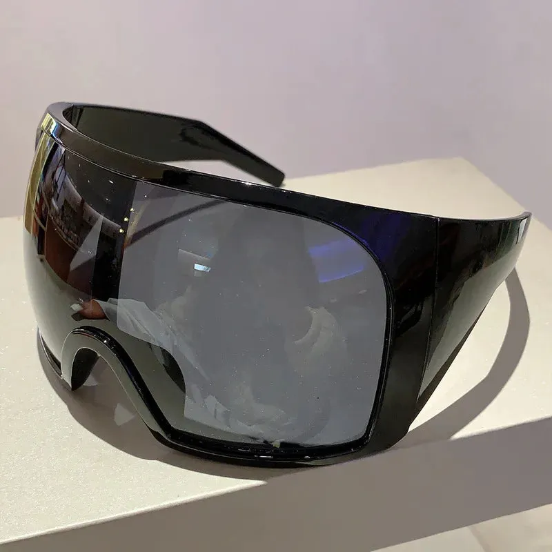 Y2K Big Frame Oversized Wrap Sunglasses for Women