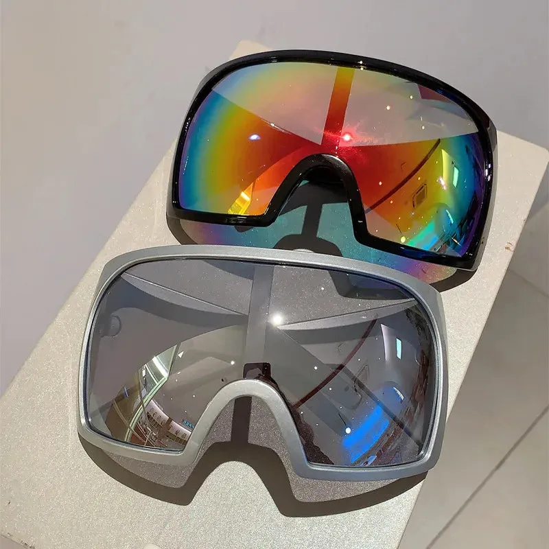 Y2K Big Frame Oversized Wrap Sunglasses for Women