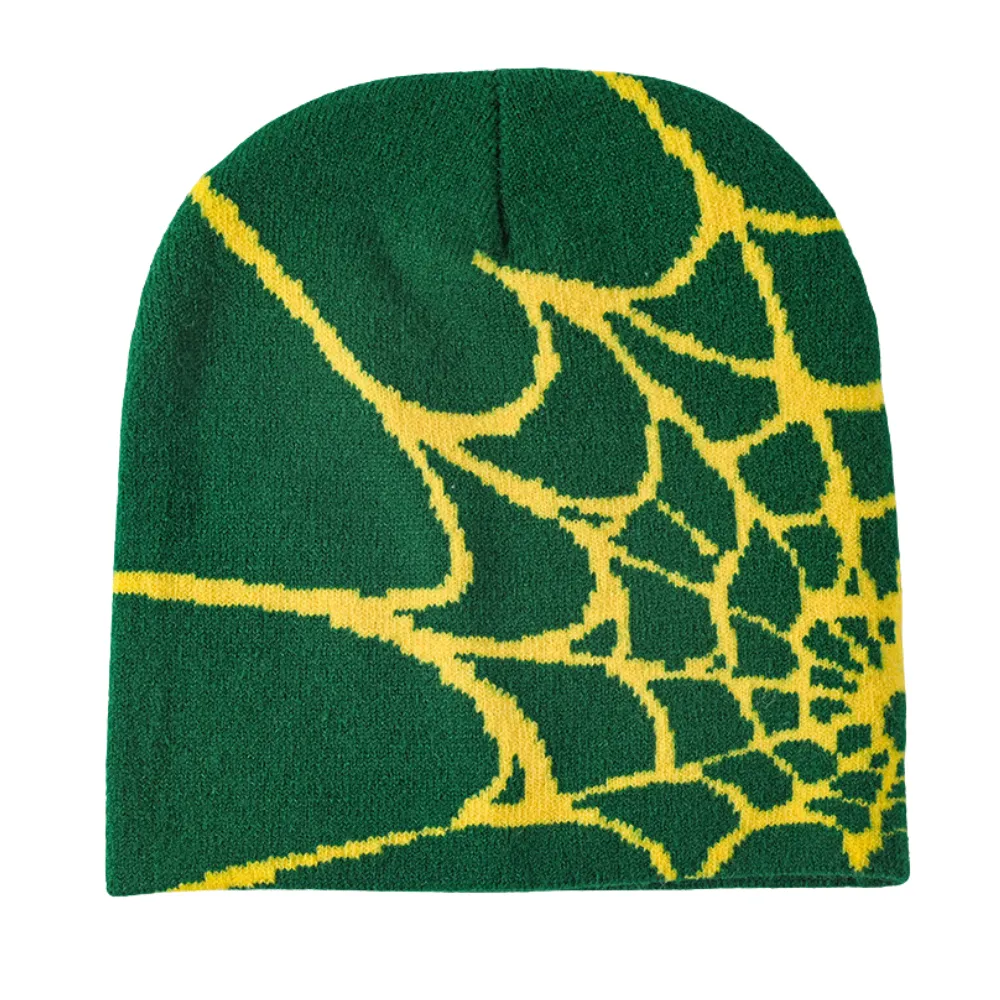 Y2K Spider Web Knit Hat
