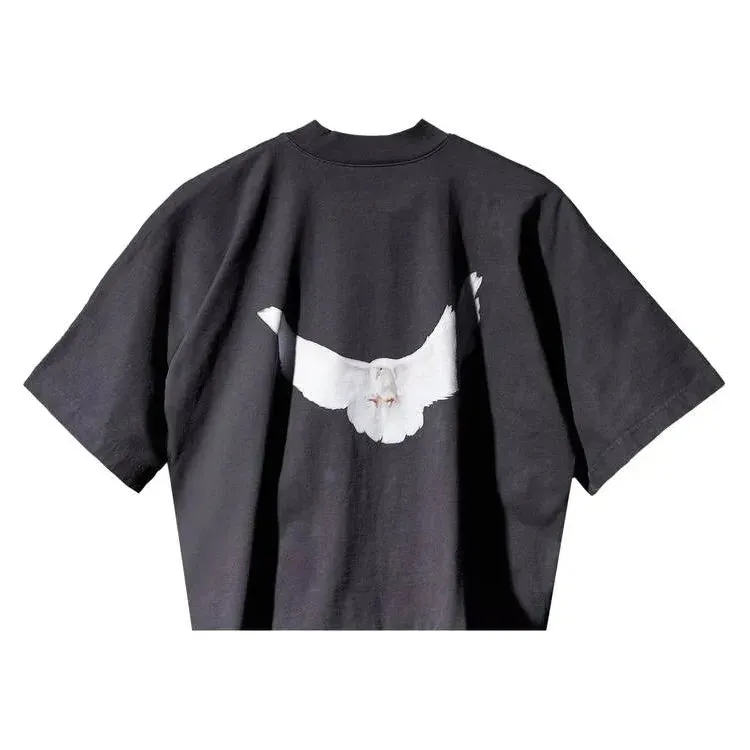 Yeezy Gap Engineered by Balenciaga Cropped Dove No Seam Tee 'Black'
