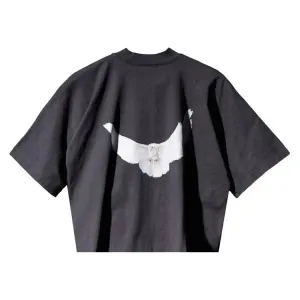Yeezy Gap Engineered by Balenciaga Cropped Dove No Seam Tee 'Black'